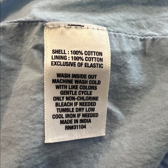 Crown & Ivy Blue and Green Pineapple Smocked Dress, Size L - Picture 4 of 4